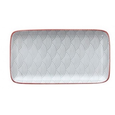 Блюдо сервировочное Portata Delhi Grey 21x11,5 см